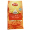 MELNĀ TĒJA LIPTON PYRAMID PEACH & TROPICAL MANGO, MAISIŅOS FOLIJA APLOKSNĒS (895918)