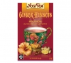 ZĀĻU TĒJA YOGI TEA GINGER HIBISCUS - MUNDRUMAM UN PAMODINĀŠANAI, MAISIŅOS (500983)