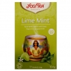 ZĀĻU TĒJA YOGI TEA LIME MINT - ATSVAISZINOŠA UN ATTĪROŠA, MAISIŅOS (500921)