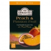 MELNĀ TĒJA AHMAD PEACH & PASSION FRUIT, MAISIŅOS FOLIJA APLOKSNĒS (006996)