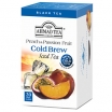 MELNĀ TĒJA AHMAD COLD BREW PEACH & PASSION FRUIT, MAISIŅOS (015080)