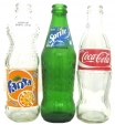 PUDELES STIKLA 0.25L(COCA-COLA, FANTA, SPRITE)