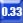 0.33L