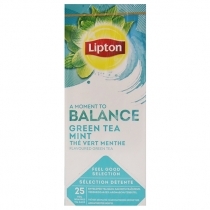 ZAĻĀ TĒJA LIPTON A MOMENT TO BALANCE MINT, MAISIŅOS FOLIJA APLOKSNĒS (015921)