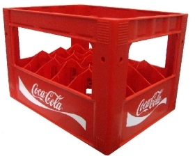 KASTE PLASTMASAS SARKANA (COCA-COLA; SPRITE; FANTA; CAPPY SULĀM) (TARA)