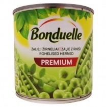 ZAĻIE ZIRNĪŠI BONDUELLE KONSERVĒTI 400GR (047364)