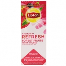 MELNĀ TĒJA LIPTON A MOMEMT TO REFRESH FOREST FRUITS, MAISIŅOS FOLIJA APLOKSNĒS (019493)