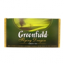 ZAĻĀ TĒJA GREENFIELD FLYING DRAGON, MAISIŅOS FOLIJA APLOKSNĒS (003585) J