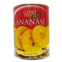 ANANĀSU RIŅĶI SĪRUPĀ GEMO FRUITS 850GR (918518)