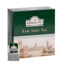 MELNĀ TĒJA AHMAD 100 EARL GREY, MAISIŅOS (005951)