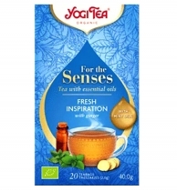ZĀĻU TĒJA YOGI TEA FRESH INSPIRATION, MAISIŅOS PAPĪRA APLOKSNĒS (405653) J