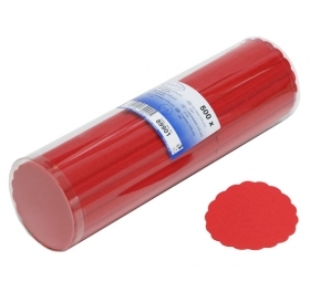 SALVETES GLĀZĒM 9cm SARKANI 500GAB (89901)