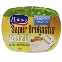 GRIEĶU JOGURTA SUPER BROKASTIS BALTAIS AR AUZĀM, ĀBOLIEM UN KANĒLI (513507)