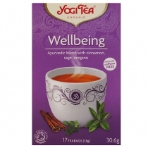 ZAĻU TĒJA YOGI TEA FOREVER YOUNG/WELLBEING - ATJAUNOJOŠA UN TONIZĒJOŠĀ, MAISIŅOS PAPĪRA APLOKSNĒS (401587)