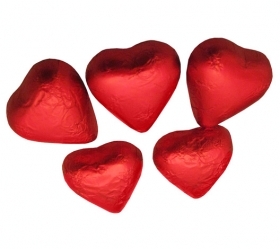 KONFEKTES SORINI MINI PIENA ŠOKOLĀDES RED HEARTS (223097)