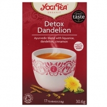 ZĀĻU TĒJA YOGI TEA DETOX DANDELION - ORGANISMA ATTĪRĪŠANA, MAISIŅOS PAPĪRA APLOKSNĒS (401297)