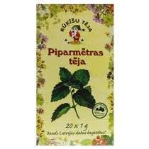 PIPARMĒTRU RŪĶĪŠU TĒJA, MAISIŅOS PAPĪRA APLOKSNĒS (321023) J
