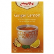 ZĀĻU TĒJA YOGI TEA GINGER LEMON, MAISIŅOS PAPĪRA APLOKSNĒS (401303)