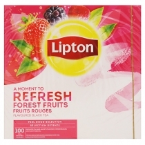 MELNĀ TĒJA LIPTON A MOMEMT TO REFRESH FOREST FRUITS, MAISIŅOS PAPĪRA APLOKSNĒS (570522)