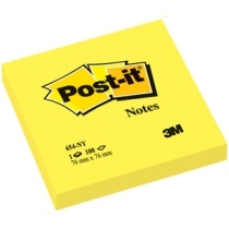 LĪMLAPIŅAS POST-IT 76x76mm 3M NEON, DZELTENAS (3M654NY)