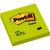 LĪMLAPIŅAS POST-IT 76x76mm 3M NEON, ZAĻAS (3M654NG)