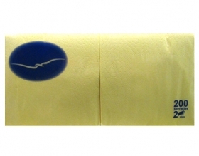 SALVETES MOUETTE 2-KĀRTĪGAS 24x24cm ŠAMPANIEŠA (020216)