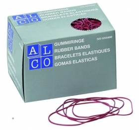 NAUDAS GUMIJAS ALCO 1.5x40mm, 500gr, SARKANAS