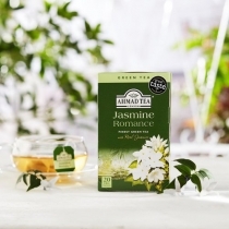 ZAĻĀ TĒJA AHMAD JASMINE ROMANCE, MAISIŅOS FOLIJA APLOKSNĒS (005654) J