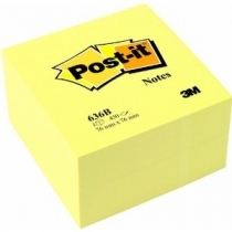 LĪMLAPIŅAS KUBS POST-IT 3M 76x76mm DZELTENAS