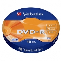 KOMPAKTDISKS VERBATIM DVD-R 4.7Gb/120min 16x Extra Protection 10pack