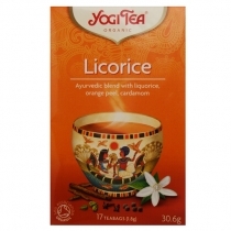 ZĀĻU TĒJA YOGI TEA LICORICE, MAISIŅOS PAPĪRA APLOKSNĒS (400207)