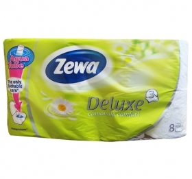 TUALETES PAPĪRS ZEWA DELUXE CAMOMINLE COMFORT 3-KĀRTĪGS (055337)