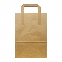 PAPĪRA MAISIŅI 20x10x28cm BRŪNI AR ROKTURIEM (102761)