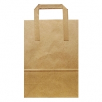 PAPĪRA MAISIŅI 26x14x32cm BRŪNI AR ROKTURIEM (109206)