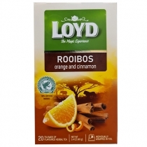 ROOIBOS TĒJA LOYD SENSE AR APELSĪNU KANEĻA GARŠU, MAISIŅOS (031112)