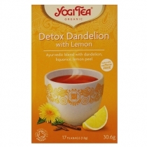 ZĀĻU TĒJA YOGI TEA DETOX WITH LEMON, MAISIŅOS PAPĪRA APLOKSNĒS (401860)