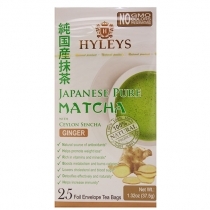 ZAĻĀ TĒJA HYLEYS JAPANESE PURE MATCHA & GINGER, MAISIŅOS FOLIJA APLOKSNĒS (017097)