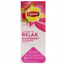 AUGĻU TĒJA LIPTON A MOMEMT TO RELAX RASPBERRY, MAISIŅOS PAPĪRA APLOKSNĒS (022434)