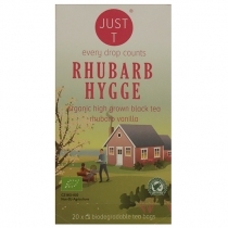 MELNĀ TĒJA JUST T RHUBARB HYGGE BIO, MAISIŅOS (247364)