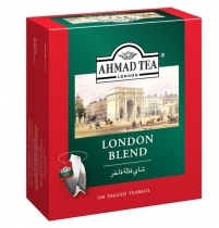 MELNĀ TĒJA AHMAD 100 CLASSIC BLACK LONDON BLEND, MAISIŅOS  (016650) J
