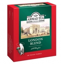 MELNĀ TĒJA AHMAD 100 CLASSIC BLACK LONDON BLEND, MAISIŅOS (016650)