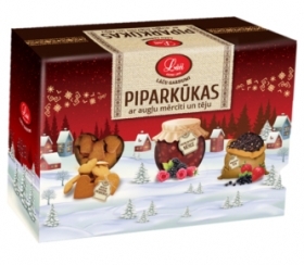 DĀVANU KOMPLEKTS LĀČI PIPARKŪKAS AR AVEŅU MĒRCĪTI UN AUGĻU TĒJU (790768)