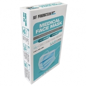 SEJAS MASKA VIENREIZLIETOJAMA, 3-SLĀŅU, MEDICINAS, ZILA