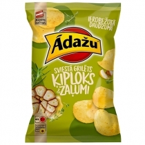 ČIPSI ĀDAŽU SVIESTĀ GRILĒTS ĶIPLOKS UN ZAĻUMI