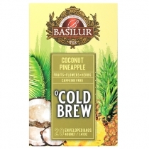 AUGĻU TĒJA BASILUR COLD BREW COCONUT PINEAPPLE, MAISIŅOS FOLIJA APLOKSNĒS (943377)