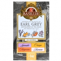 MELNĀ TĒJA BASILUR EARL GREY ASSORTED, MAISIŅOS FOLIJA APLOKSNĒS (944961)