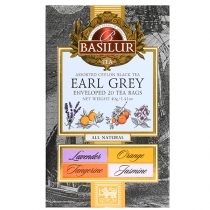 MELNĀ TĒJA BASILUR EARL GREY ASSORTED, MAISIŅOS FOLIJA APLOKSNĒS (944961)