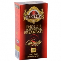 MELNĀ TĒJA BASILUR SPECIALTY CLASSIC ENGLISH BREKFAST, MAISIŅOS (923775) J