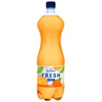 DZERAMAIS ŪDENS NEGĀZĒTS VICHY FRESH BUBBLE ORANGE (004182) +Depozīta TARA