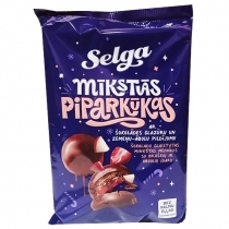 CEPUMI LAIMA SELGA MĪKSTAS PIPARKŪKAS AR ŠOKOLĀDES GLAZŪRU UN ZEMEŅU-ĀBOLU PILDĪJUMU ZS J
